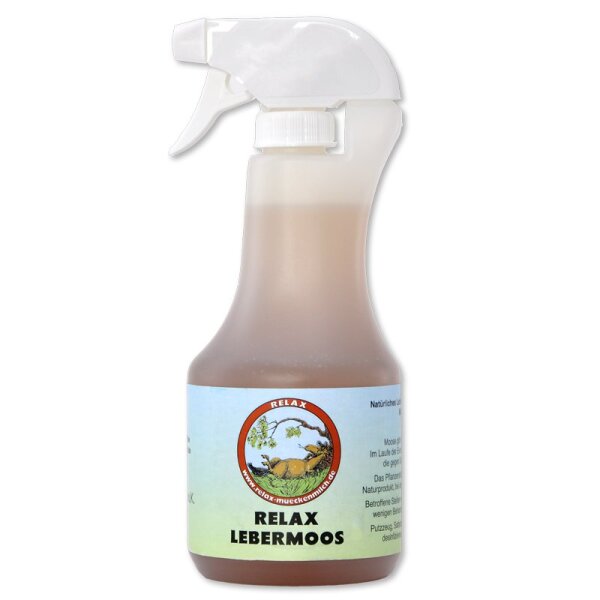 RELAX Hautpflege LEBERMOOS SPRAY für Pferde 500ml 0,5 ltr.