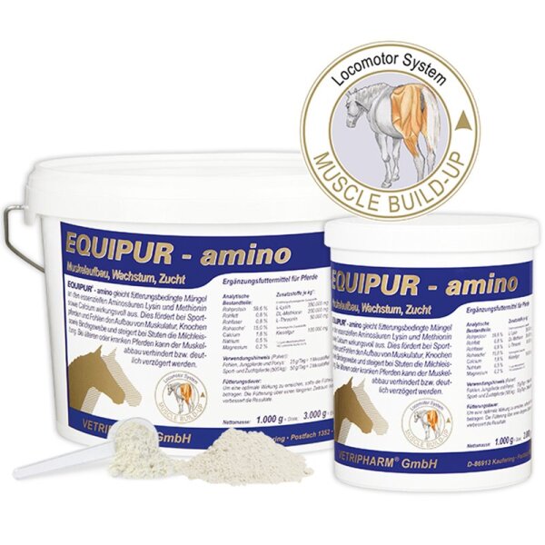 EQUIPUR Amino - Ergänzungsfutter für Pferde 3 kg